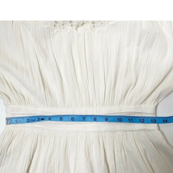 All saints white lace Broderie mini dress size 0 - Picture 11 of 12